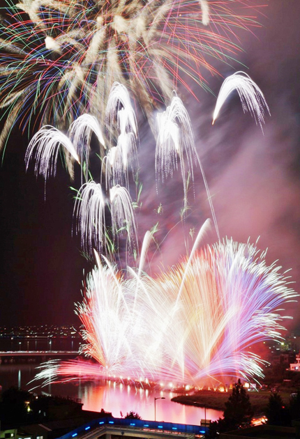 豊橋祇園祭夜空彩る１万２０００発