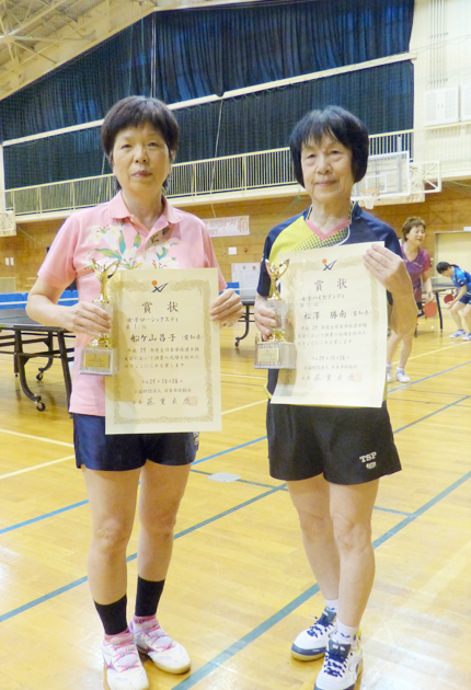 卓球女子全国大会で２選手ｖ 東日新聞