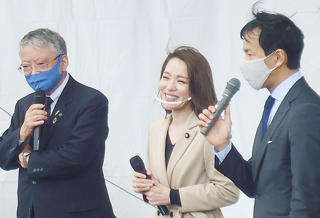 佐原光一氏の応援に登場